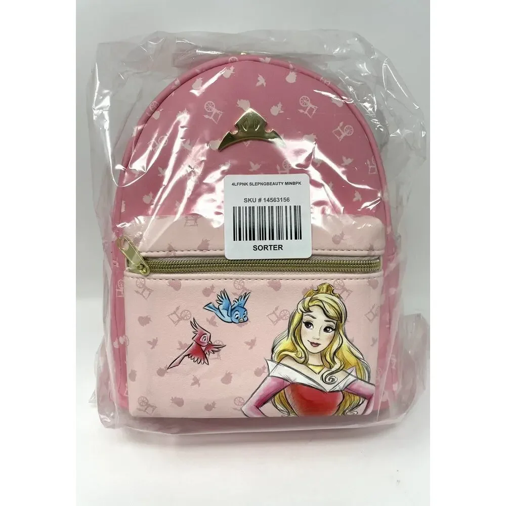 Loungefly Disney Sleeping Beauty Mini Backpack Princess Aurora Birds Sketch